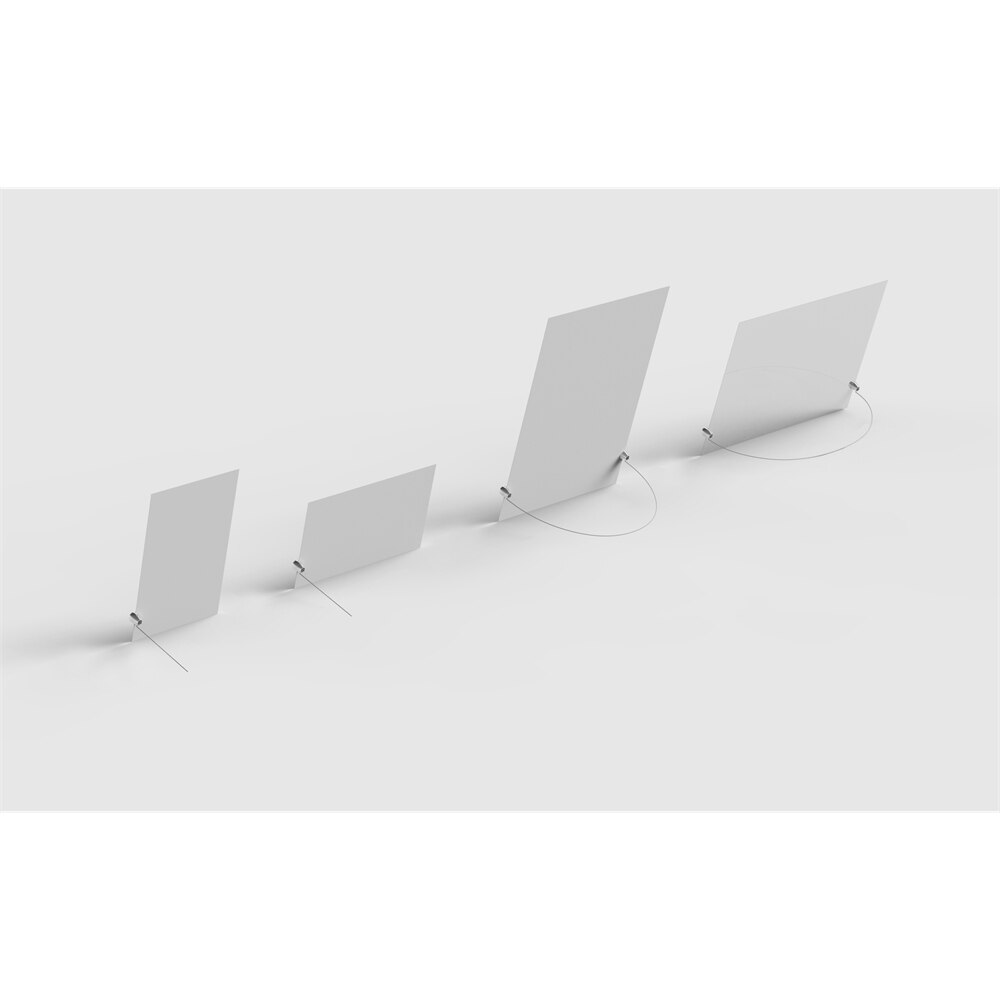 Lente frameloze kaartlijst in scandinavische minimalistische labelhouder bureaubordclip bruiloft naamkaarthouder foto memo notitie pin