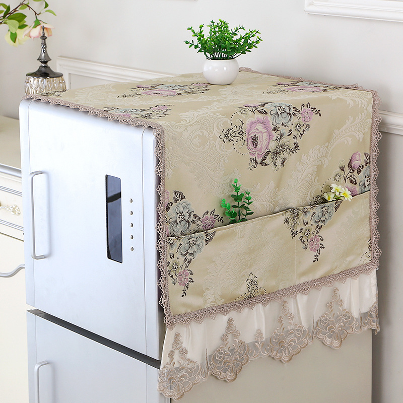 URROMA 2 stuks elegante witte kant jacquard ronde kleedje, tafelkleed