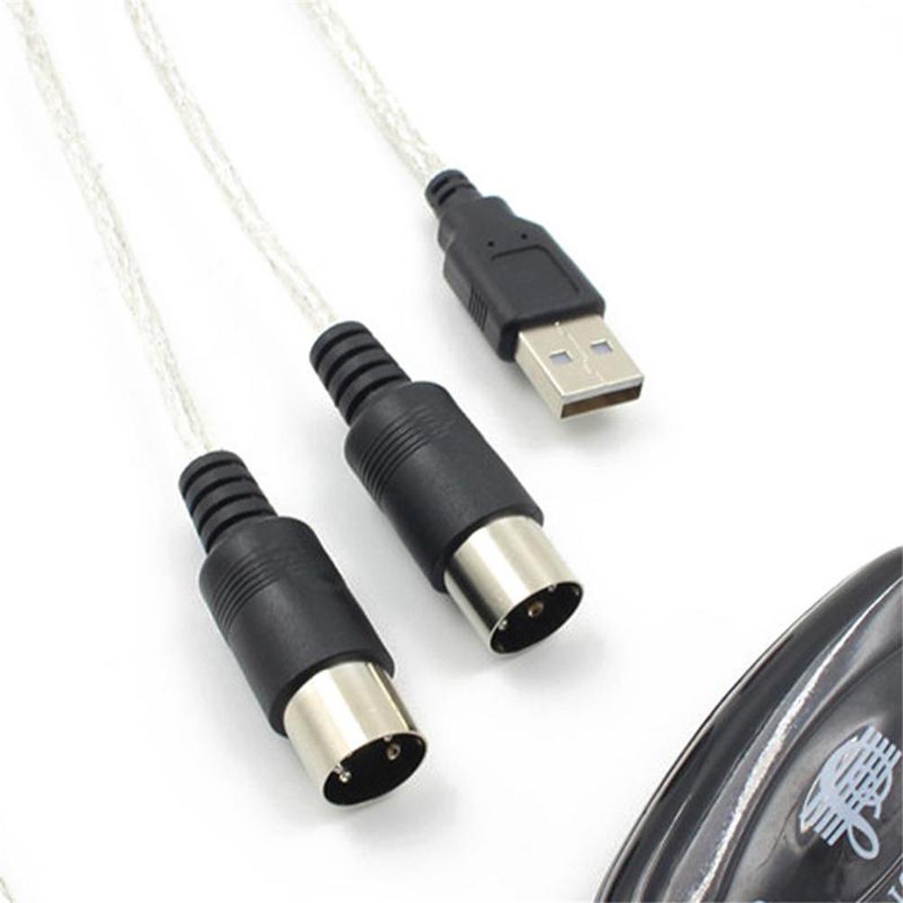 2M Usb Midi Kabel Converter Muziek Editing Toetsenbord Adapter Connector Cord Lijn