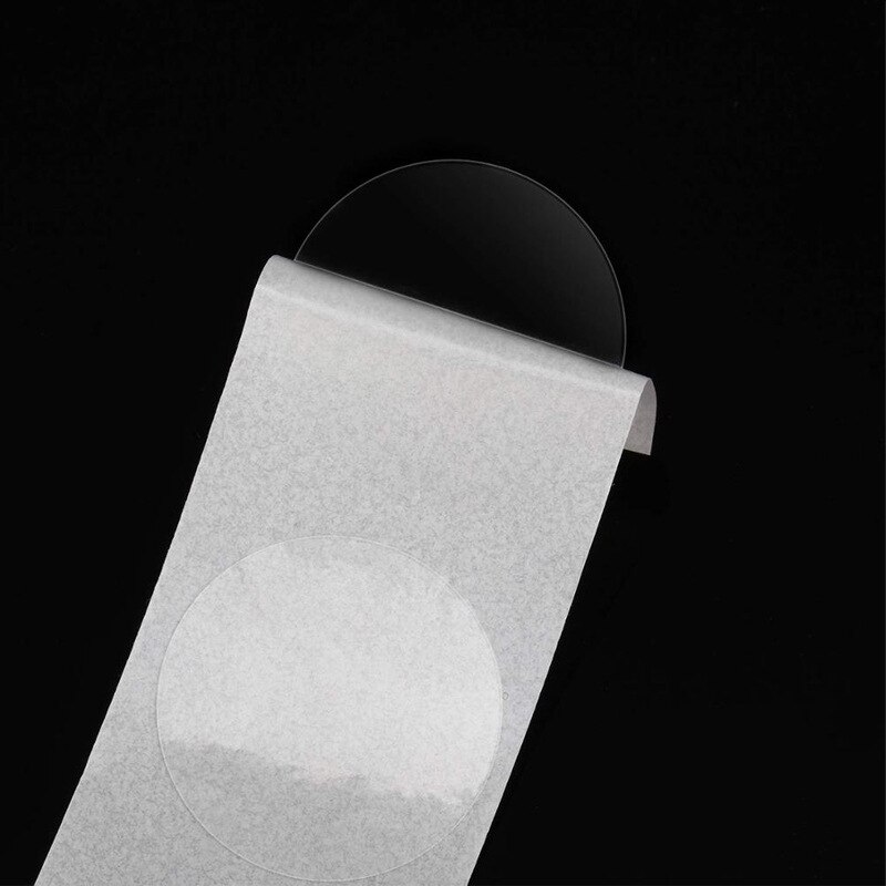 500Pcs A Roll Round Pvc Transparent Sticker Scrapbooking for Package and Evenlope Seal Labels Clear Stickers Waterproof Adhesive