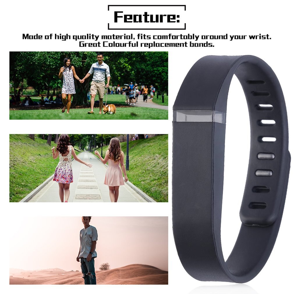 Groot Formaat Vervanging Wrist Band Armband Voor Fitbit Flex Tracker Sluitingen