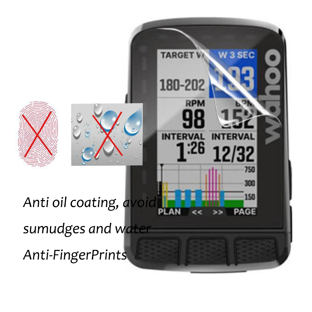 3 szt. Przeciwwybuchowa osłona ekranu dla Wahoo ELEMNT Bolt V2 Roam V2 Mini wodoodporna HD przezroczysta folia ochronna na ekran PET