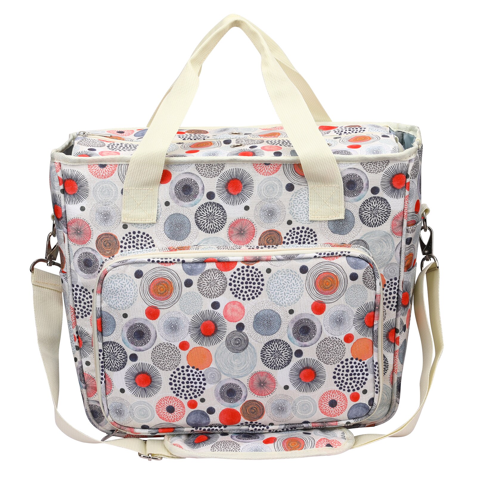 Borsa Porta Lana E Uncinetti JOZEA - Organizzata, Blu, Con Fori Per Filato - Foto 5