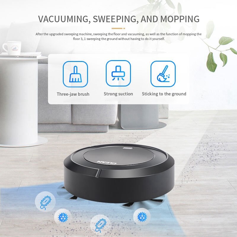 TOD-Automatic ing Robot Vacuum Cleaner USB Charging Household Cordless Wireless Vacum Cleaner Robots ligent Vacuum