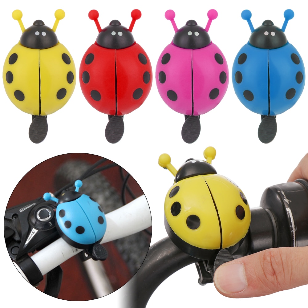 1Pc Kids Fiets Mooie Lieveheersbeestje Stijl Hoorn Bike Veiligheidswaarschuwing Bells Jongens Meisjes Stuur Kever Hoorn Fietsen Accessoire