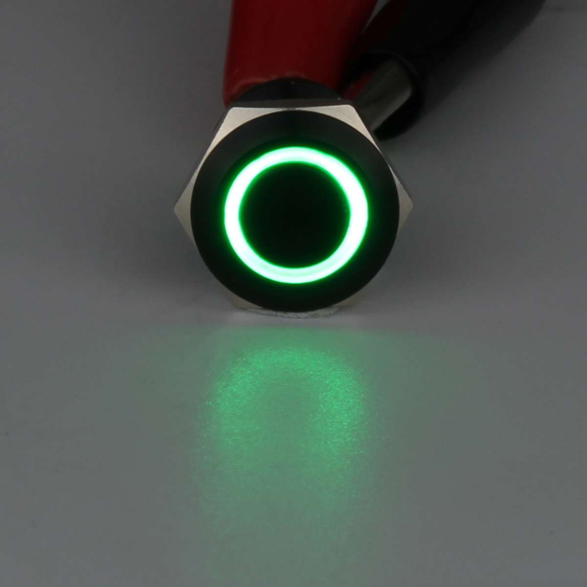 Zwart 4 Pin 12mm LED Licht Metalen Drukknop Momentary Switch Waterdichte 12 V Schakelaars Auto Elektronica: Groen