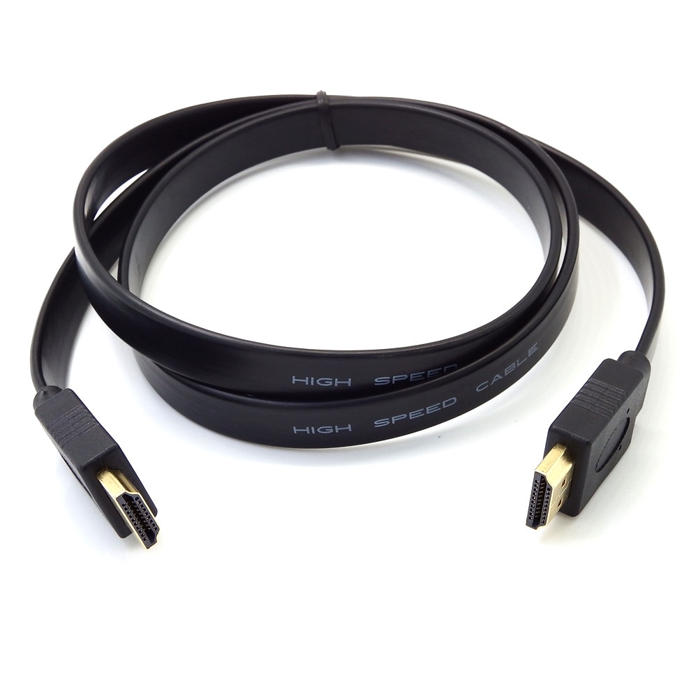 HDMI-compatible Cable Full HD Short HDMI Male to Male Plug Flat Cable Cord for Audio Video HDTV TV PS3 0.3M 0.5M 1M