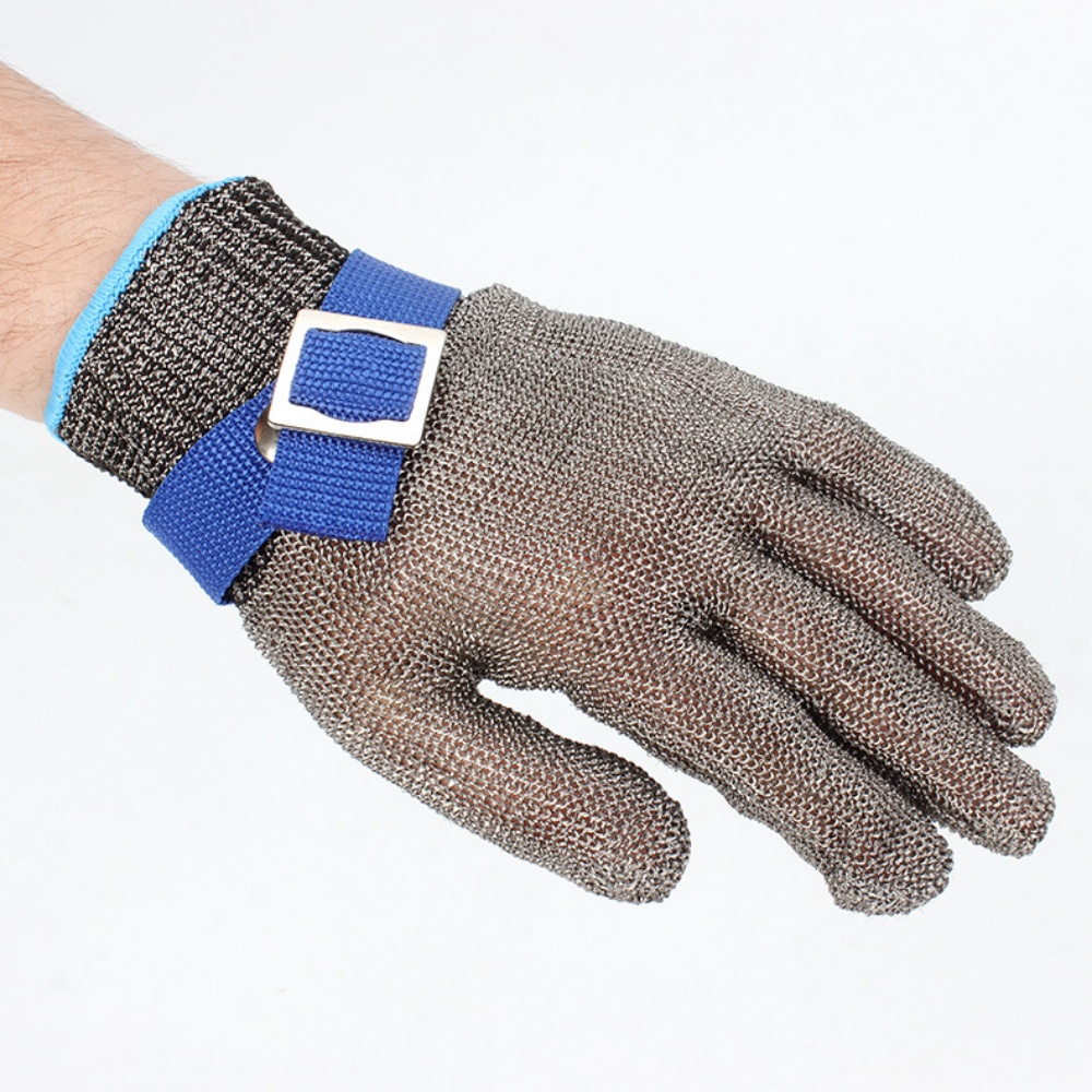 Edelstahl-Handschuhe, schnittfest, sicher, schnittfest, Handschutz, Metall-Fleisch-Mesh-Handschuh zum Schneiden von Metzger, Fleisch, Handschutz