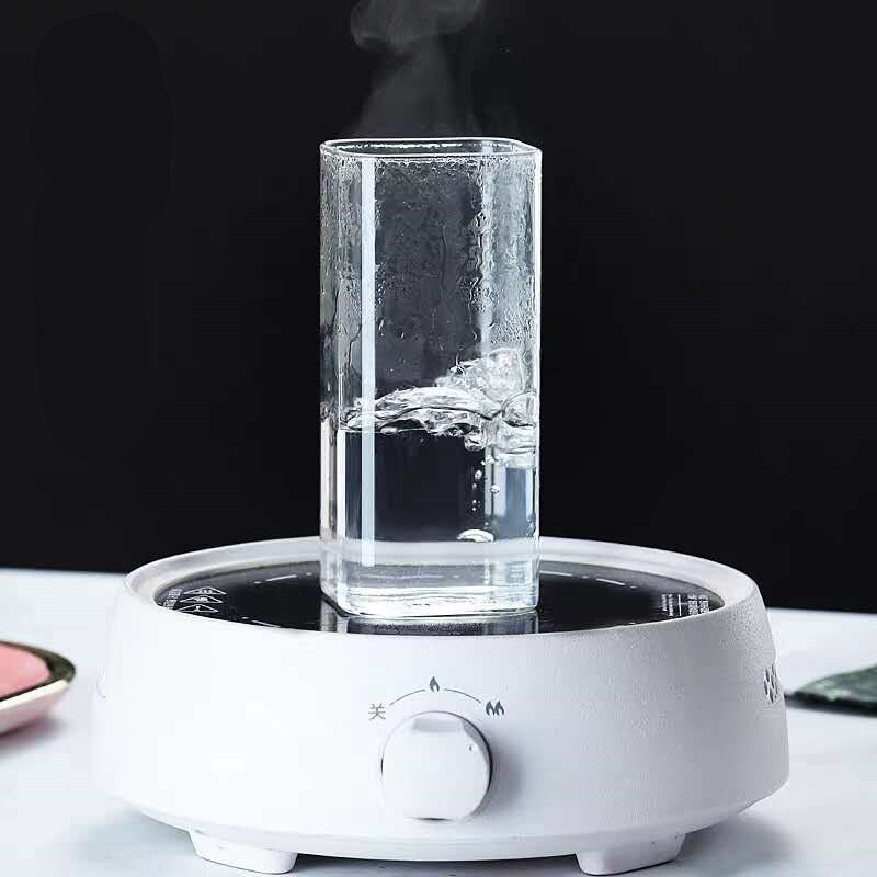 Transparent Borosilicate Glass Cup Rectangle Single Layer Insulated Tea Juice Cup Lead-free Milk Mug Office Water Cup