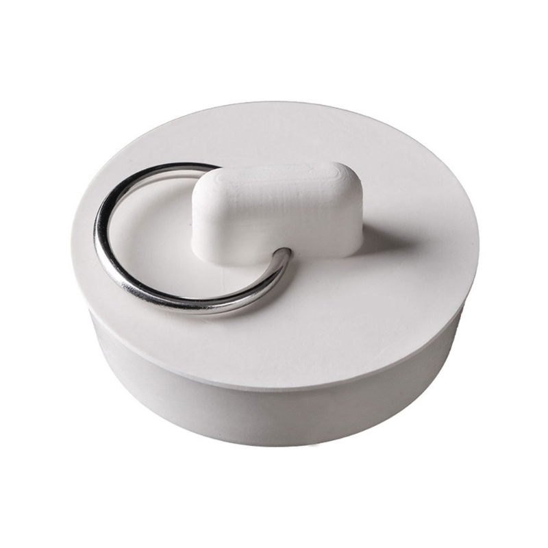 Bouchon d'évier en caoutchouc, bouchon universel, bouchon bain, bouchon d'eau vadrouille, bouchon: WHITE
