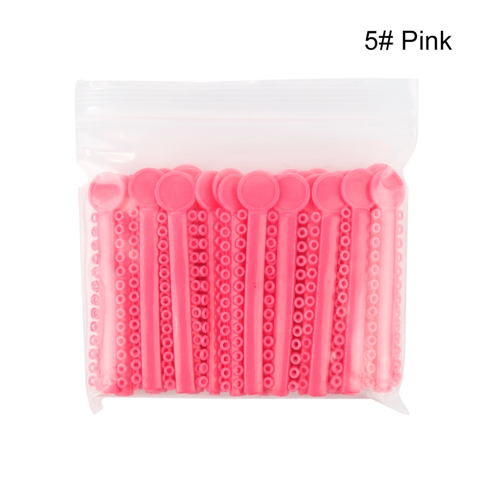 Y & W & F 40 pcs/pack liens de Ligature élastomère dentaire orthodontie élastiques bandes de caoutchouc soins des dents couleur vive soins buccaux
