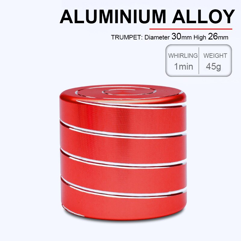 Desktop Decompression Rotating Cylindrical Gyroscope Office Desk Toys Optical Illusion Flowing Toy: 1pc red