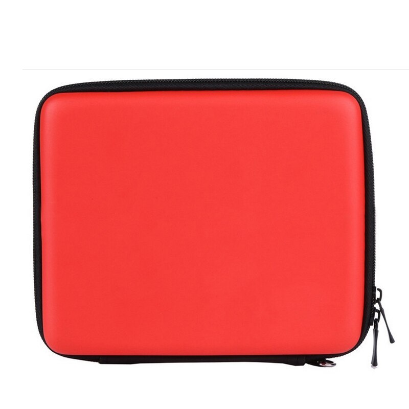 Harde eva-opberghoes met ritssluiting, beschermhoes voor nintendo 2ds- hoesje, gamekaarthoesje, gamekaarthoesje: Rood