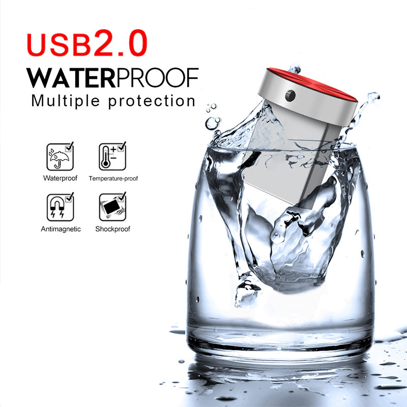 Super Mini Usb Flash Drive 4Gb 8Gb 32Gb 64Gb 128Gb Metalen Pendrive Flash Geheugenstick 256Gb Waterdicht Usb Stick Beste