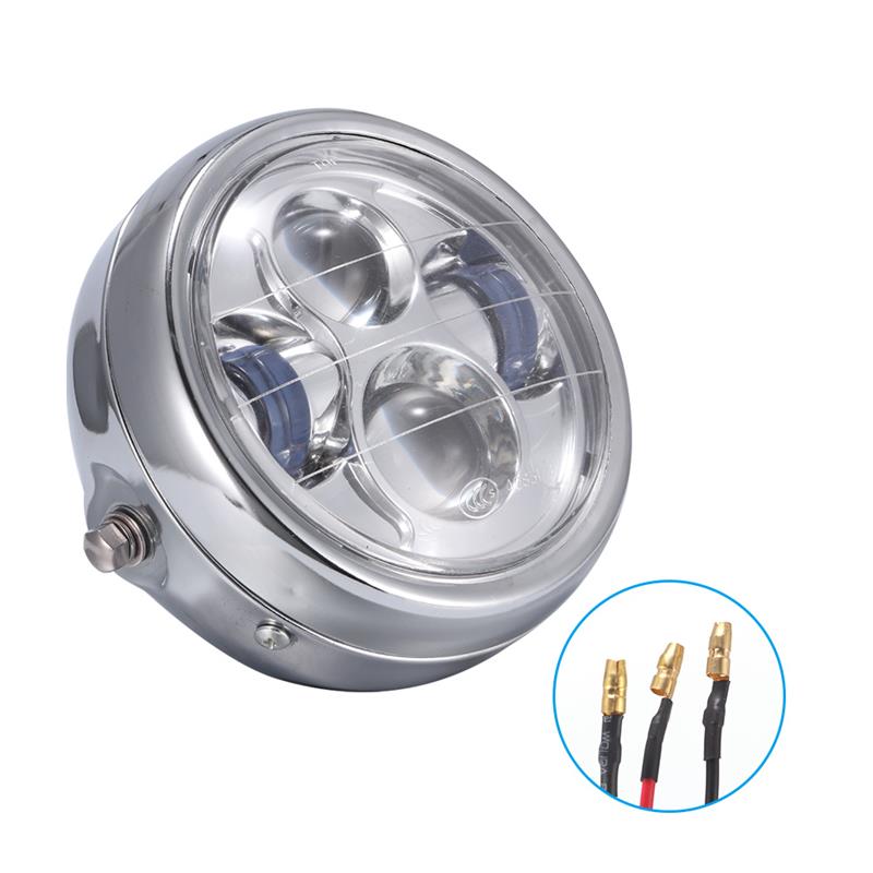 Neue 7,5 Zoll Motorrad Scheinwerfer Runde Motorrad LED Kopf Lampe Super Helle Scheinwerfer Abstand Licht umrüsten Universal- Einrichtung