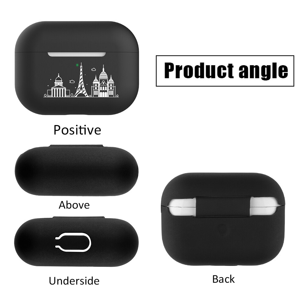 Funda protectora de silicona para AirPods Pro, funda de silicona con dibujos para AirPods Bluetooth y 3