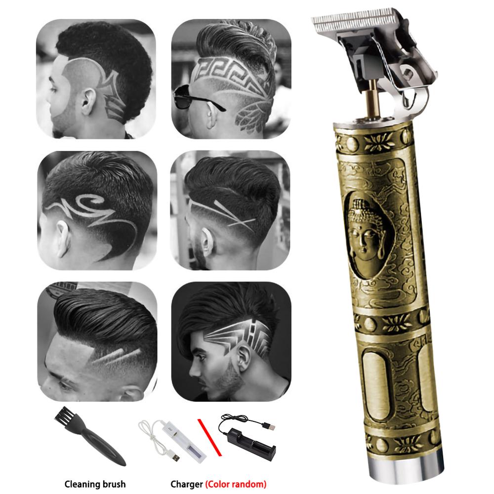 Men's Electric Clipper Rechargeable Wireless Hairdresser Haircut Tool Carving Electric Hair Outliner Grooming Electric Clipper