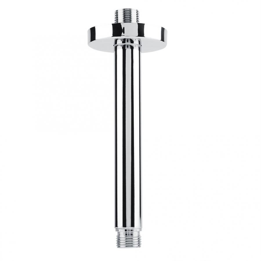 Shower Arm Tube Stainless Steel Round Top Shower Arm Tube Wall-mounted Bathroom Ceiling Shower Head Extension