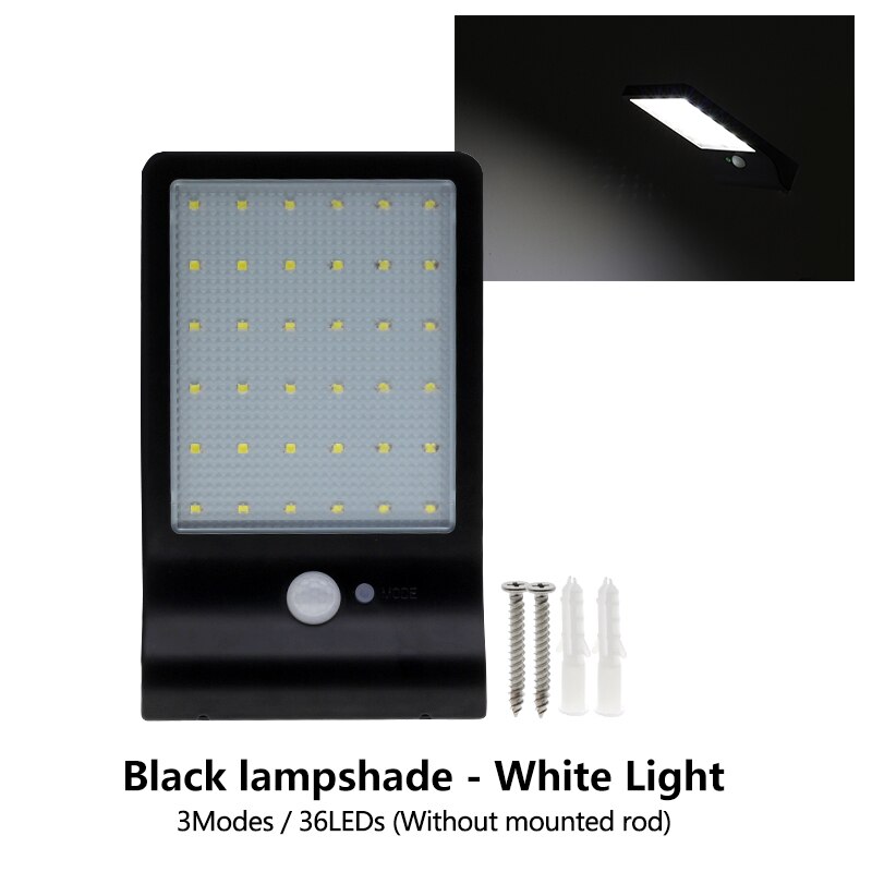 LED Zonne-straat Licht Outdoor Waterdichte Verlichting Voor Garden Wall PIR Bewegingssensor Afstandsbediening Energiebesparende Straat Lampen: Type 7