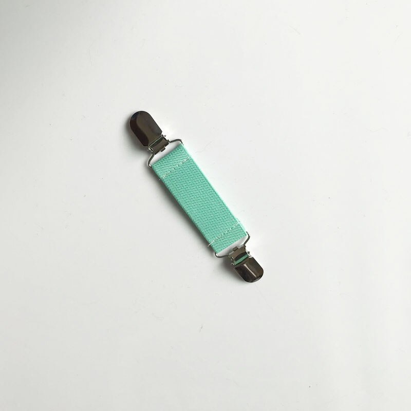 Metal Elastic Dress Pants Clips Non-Slip Garment Waistband Extender Clothes Clip Multifunction For Fixed Bed Sheet Sofa Goloves: mint green