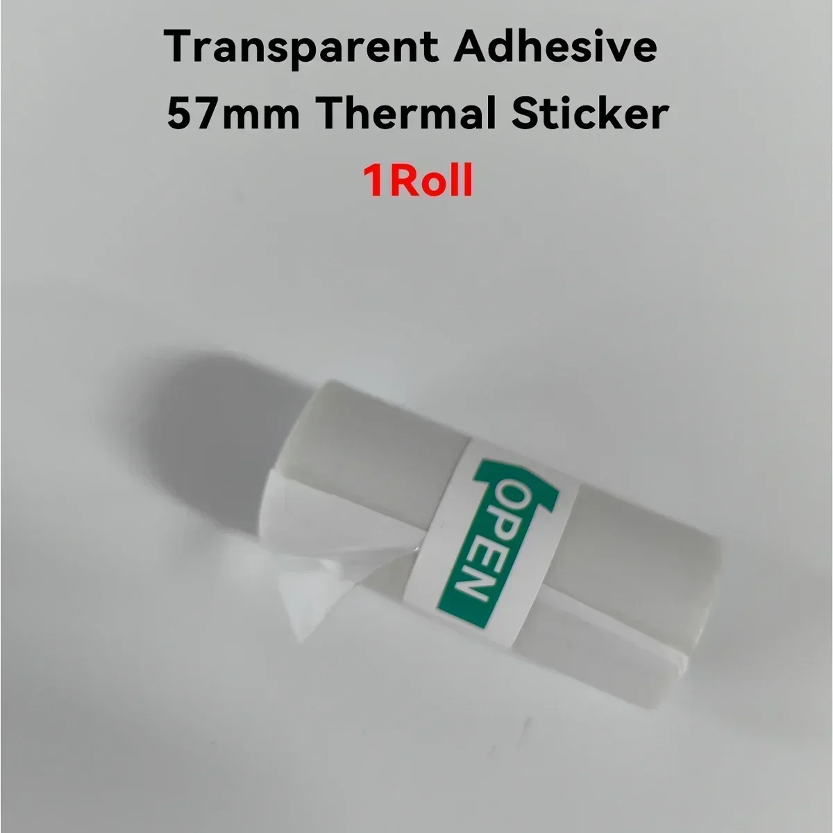 Termisk printerpapir til mini-klistermærke-kvitteringsprinter bærbar bluetooth-lommeprinter hvid farve klæbrig gennemsigtig papir: Lavendel