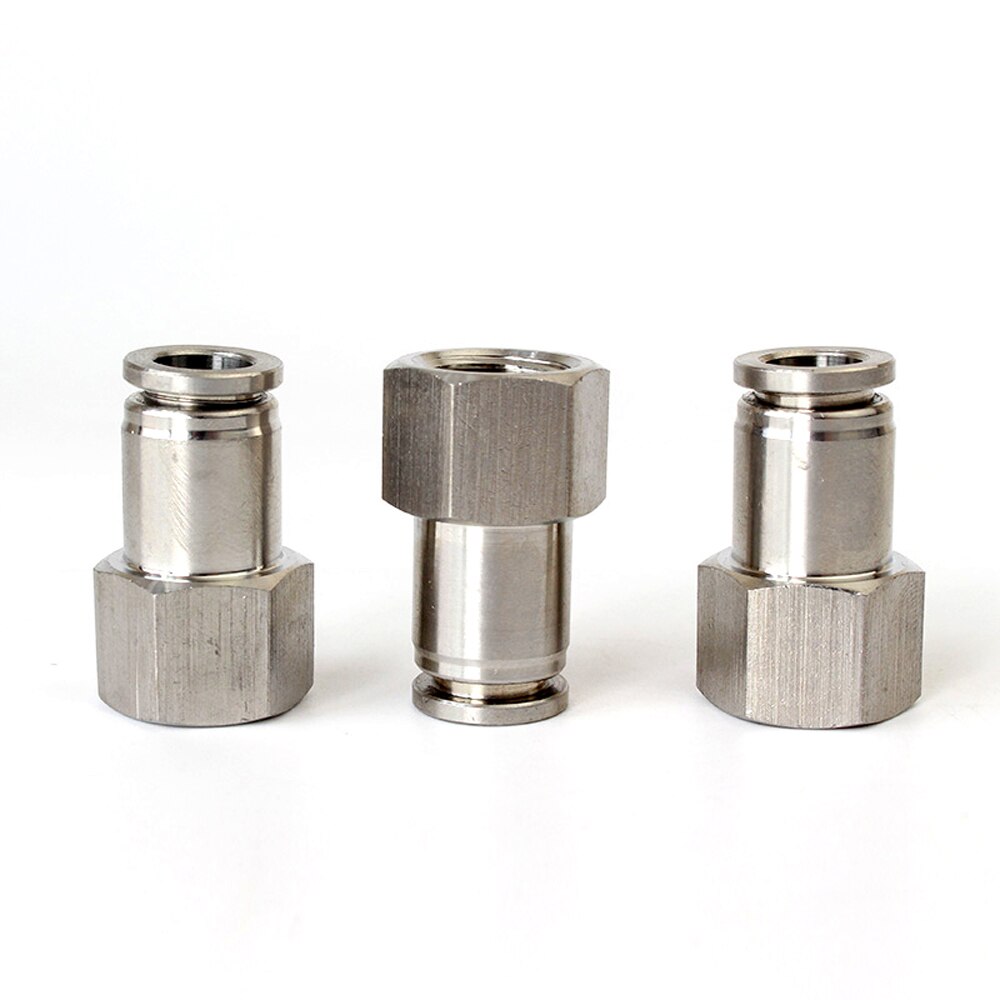 1/8 "1/4" 3/8 "1/2" BSP Weibliche Pneumatische 304 Edelstahl Presse drücken-in Schnell Anschluss Freisetzung Luft passend zu Sanitär