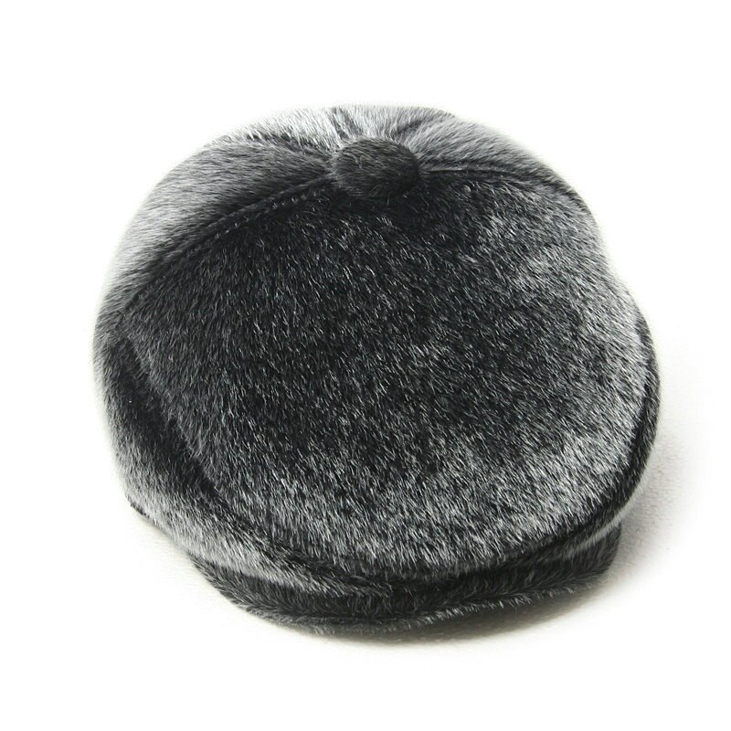 The old man winter hat cap winter male father peaked cap thick wool hat old man cap