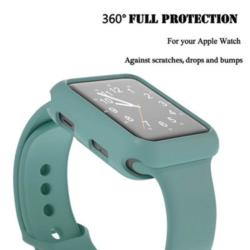 Candy Color Soft Silicone Case for Apple Watch 40MM 38MM Cover Protection Shell Watch Bumper Silicone Case for Apple Watch