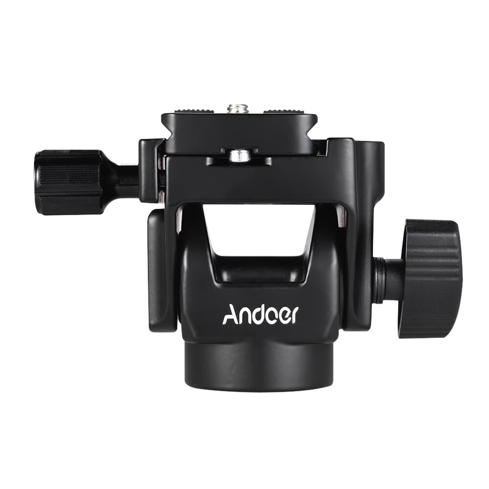 Andoer M-12 Monopod Tilt Hoofd Panoramisch Hoofd Tele Bird Watching met Quick Release Plaat