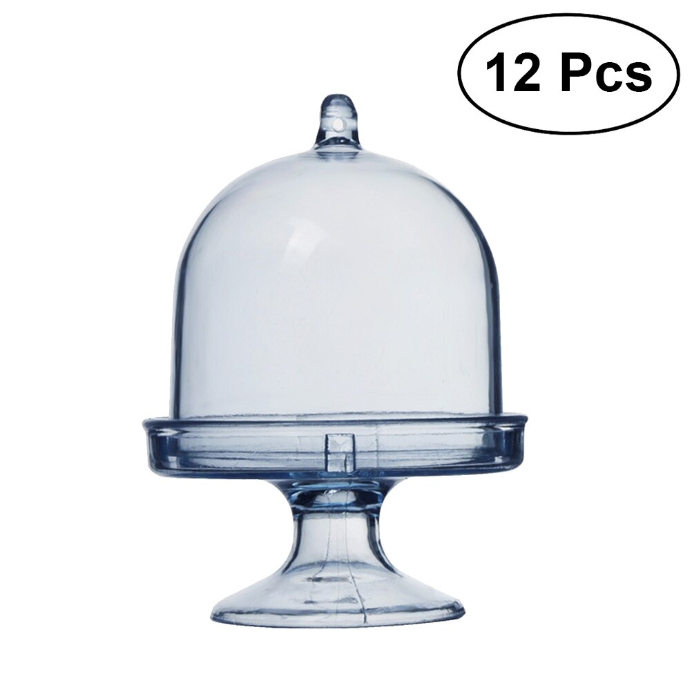 Transparent Plastic Tray Candy Box For DIY Wedding Candy Box Baby Shower Birthday Guests Box Clear Candy Box Party Supplies: 12pcs Sky Blue