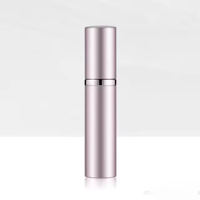 5ml Mini Aluminum Spray Alcochol Empty Refillable Bottle Portable Perfume Atomizer Liquid Container For Cosmetics Traveling: Pink