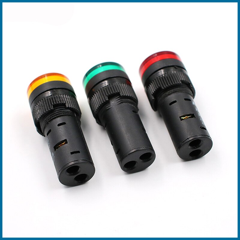 1pcs LED Indicator Light 12V 24V 110V 220V 16mm Panel Mount LED Power Indicator Pilot Signal Light Lamp Night Light