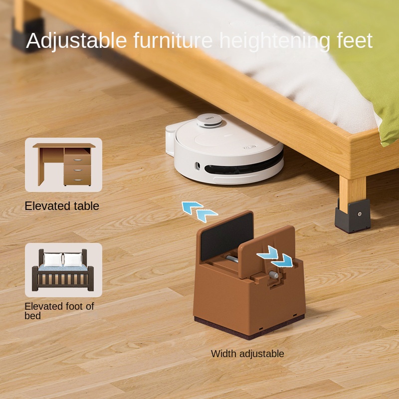4 pièces pieds de chaise réglables Riser vis pince 2 4 pouces de hauteur robuste canapé Tables lit meubles Risers avec pince à vis