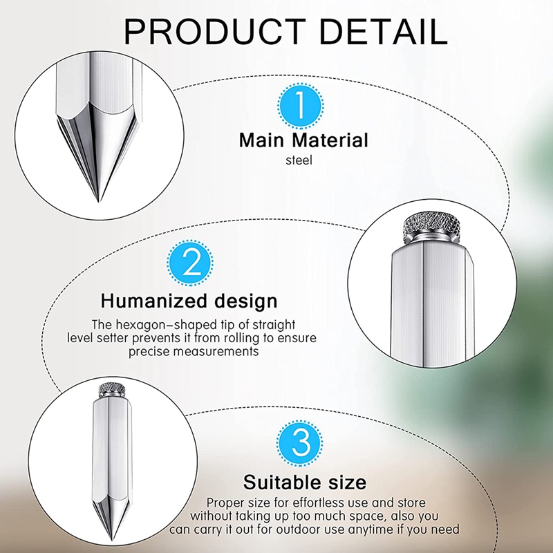 Hexagon Steel Plumb Bob General Level Plumb Bob With 4.5 M Messenger Straight Level Setter For Surveyors, Excavation