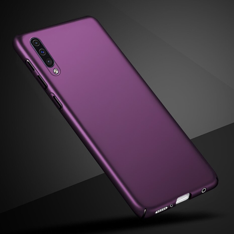 Voor Samsung Galaxy A50 Case Cover Slim Matte Hard Phone Covers Case Voor Samsung A50 EEN 50 A505 a505F Case Coque Bumper: Purple