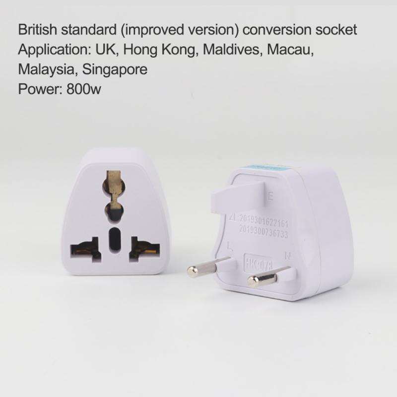 Universal Plug Adapter International Travel Multifuntion Adapter Electrical Plug Converter Power Socket EU/UK/US Plug Accessory: 05