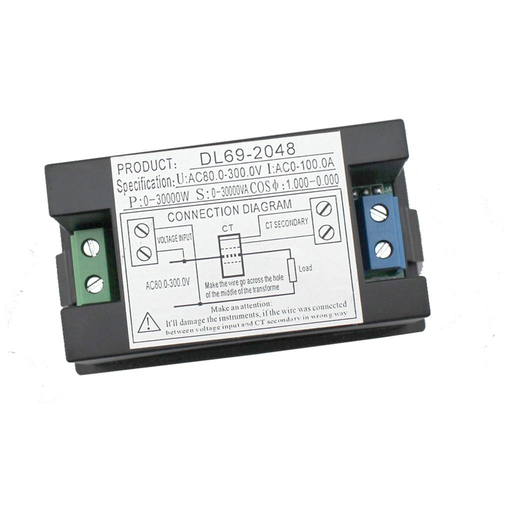 DL69-2048 Digital Multi-function Meter Voltmeter Ammeter High Stable And Durable Voltmeter Ammeter AC80-300V