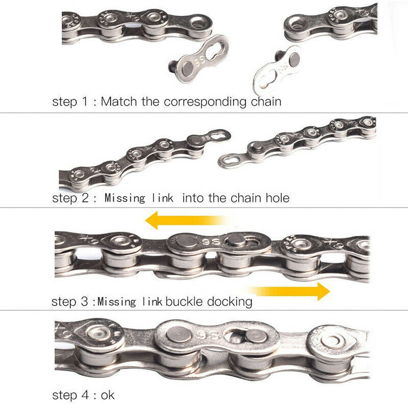 KMC Bike Chain 10 Speed Chains Double "X" Half 116 Links Cycling Single Speed Chain Fits Shimano SRAM Casstte