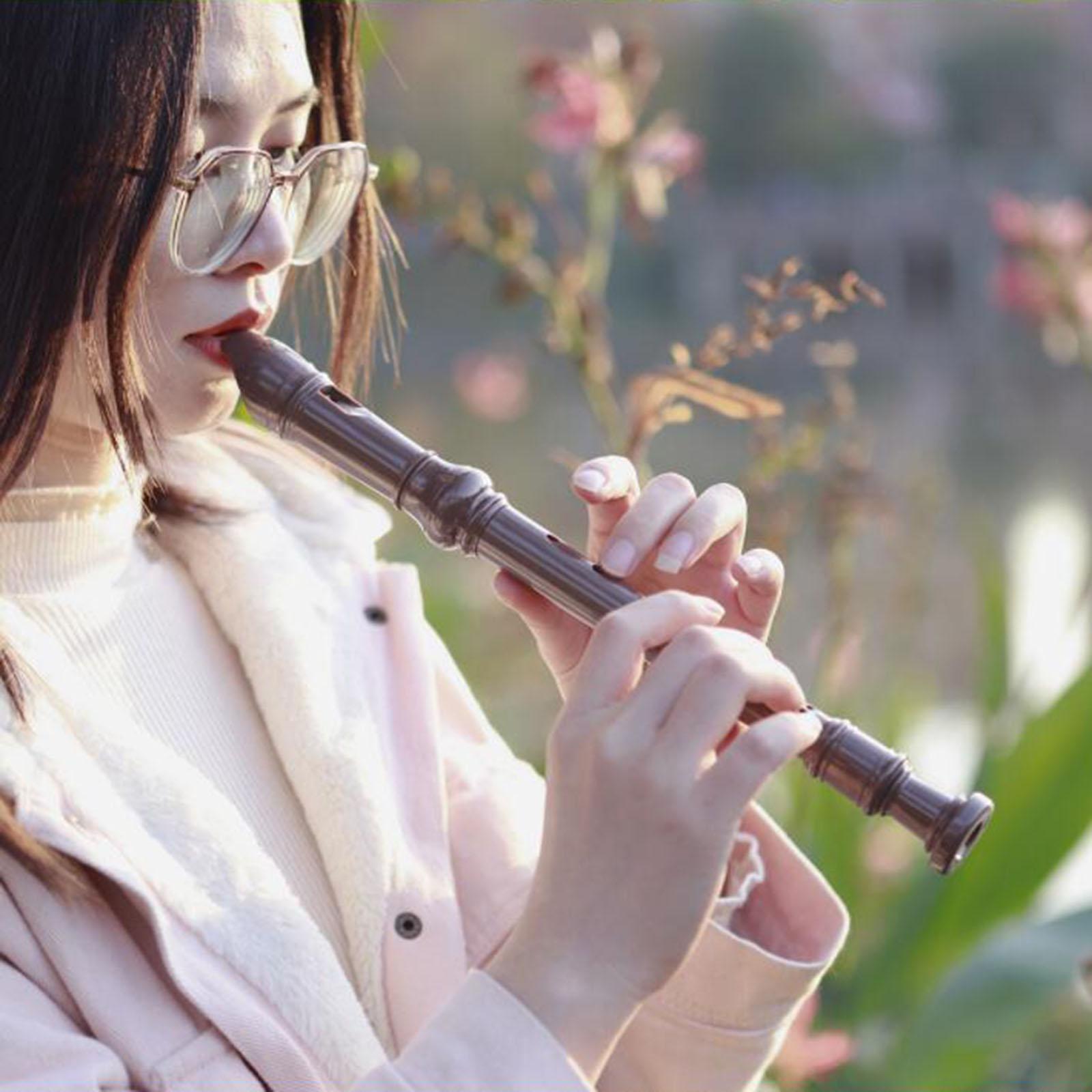 Clarinet Musical with Cleaning Stick 8-Hole Musical Instrument Recorder for Beginners Music Lovers Musicians