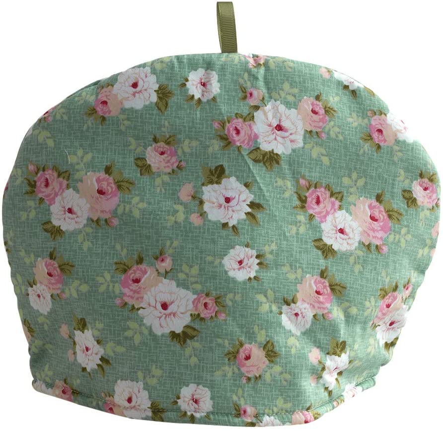 100% Cotton Tea Cozy Printed Tea Cover Keep Warm Teapot Dust Cover Insulated Kettle Cover Breakfast Warmer Home Decorative: 35x25cm / Style 2