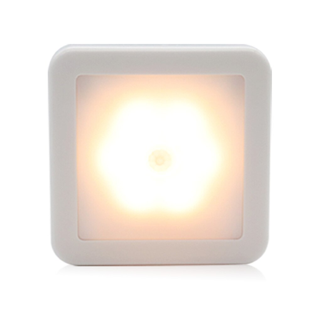 Led nattlys med smart bevegelsessensor batteristrøm, egnet for baby nattbordslampe kjøkken soverom korridor bad toalett: Varm hvit
