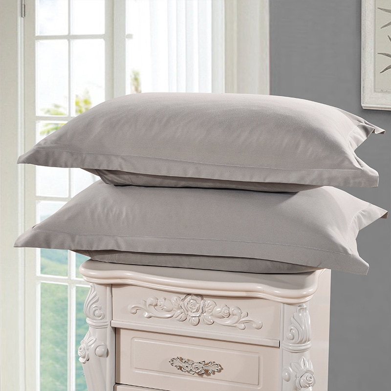 Vaaleansininen väri tyynyliina yksivärinen 100%  polyesteri tyynyliinat lyhyt tyylinen tyynynpäällinen 1 kpl 48cm*74cm xf336-8