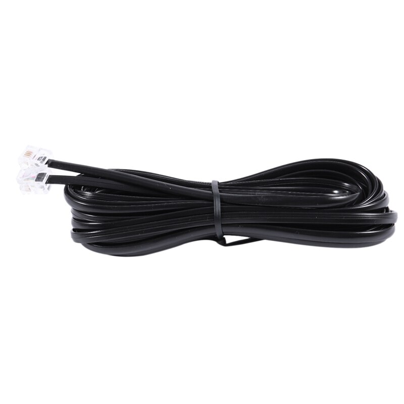 Cable de teléfono RJ11 6P4C, módem ADSL, 5 metros