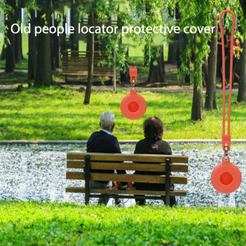 Siliconen Lederen Case Voor Airtags Lederen Beschermhoes Met Sleutelhanger Anti-Kras Draagbare Accessoires Protector Cover Airtag