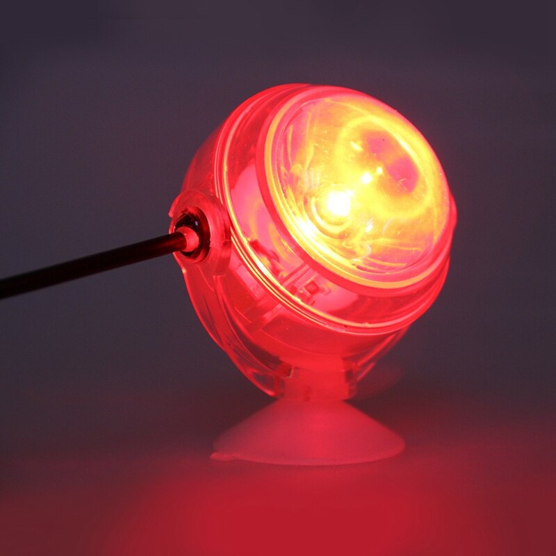 Aquarium Fish Tank Submersible LED Spotlight Lighting Underwater Lamp EU Plug: Red