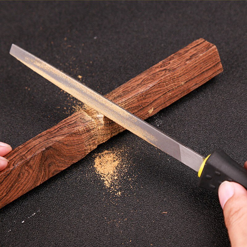 1pcs Steel Files Metal Craft Carving Medium-Toothed Woodworking File Flat Triangle Round Square Half-Round Wood Rasp