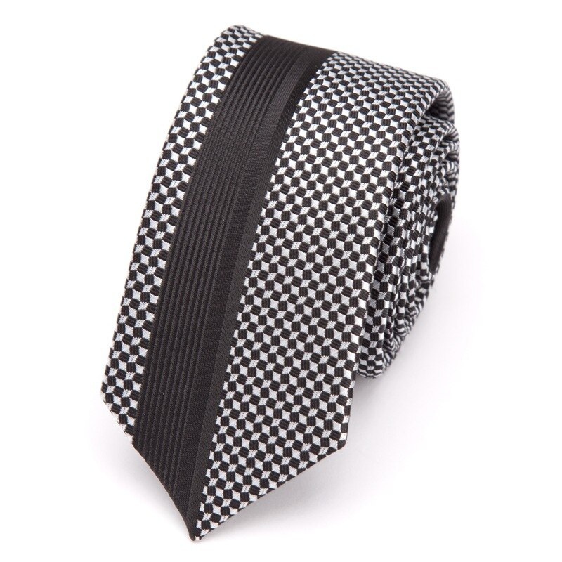 Herre slips luksuriøst slankt slips stribet slips til mænd business bryllup jacquard slips mandlig kjole skjorte bowtie gravata: Yj -15-b04