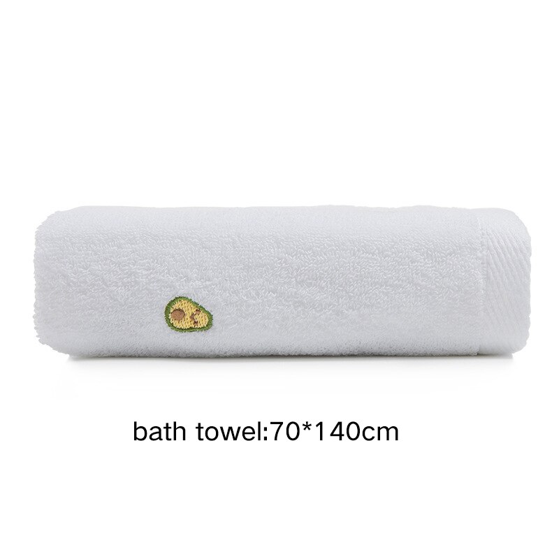 Para Adultos cabello seco lavar toalla facial de aguacate de microfibra suave y absorbente de baño grande de secado rápido de algodón grueso toallas de baño: 1PCS White L