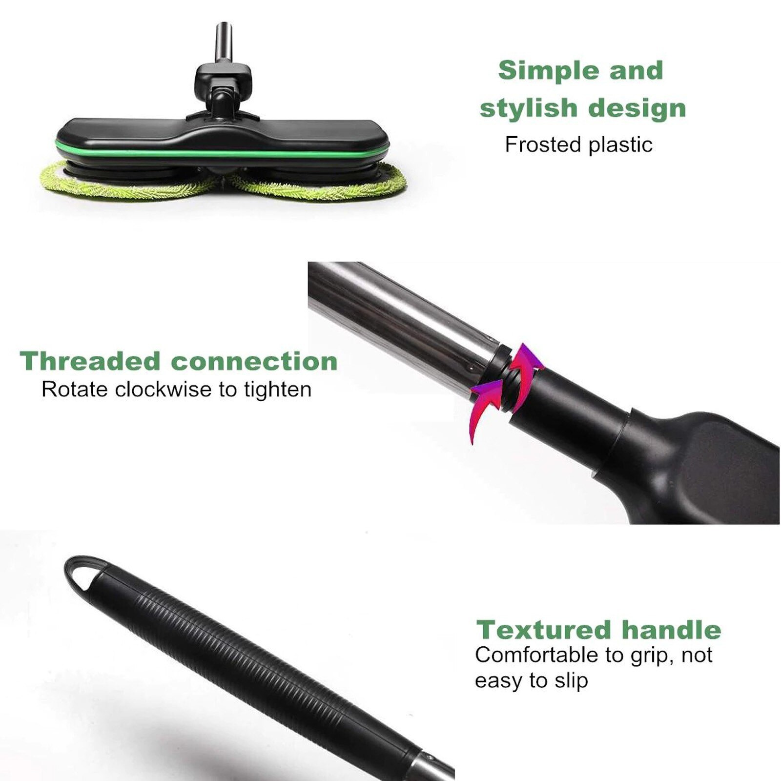 Mocio elettrico senza fili rotante ricaricabile spazzare palmare Mocio lavapavimenti roteare Mocio cucina domestica strumenti per la pulizia del pavimento 2021