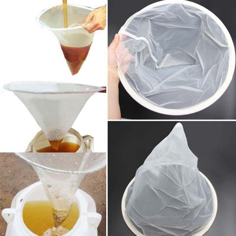 150 Honey Flow Mesh Nylon Cone-shape Strainer Filter Fiber Bee Net Knitted White Purifier beekeeper beehive tools bees 1PCS